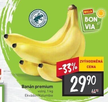 Banány Premium Billa Bonvia