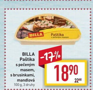 Paštika s pečeným masem Billa