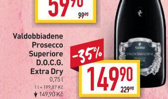 Prosecco Extra Dry Superior DOCG Valdobbiadene Canella