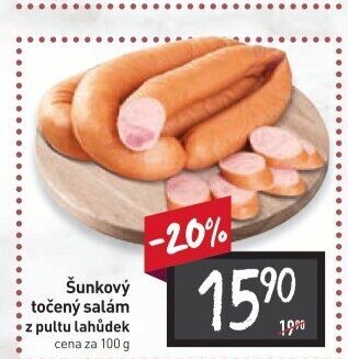 Salám šunkový točený