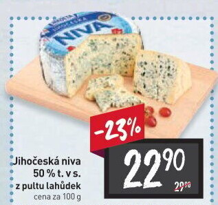 Sýr Niva Jihočeská 50% Madeta