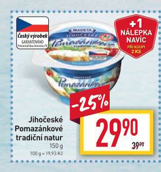 Tradiční pomazánkové Jihočeské Madeta