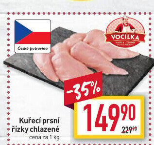 Kuřecí prsní řízky Vocílka