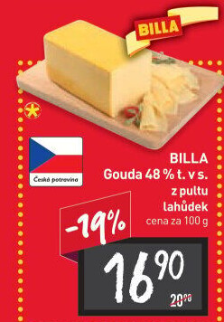 Sýr Gouda 48% Billa