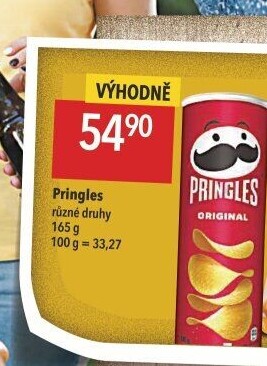 Chipsy Pringles - tubus