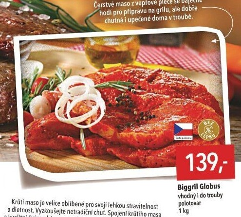 Vepřová plec marinovaná Biggril Globus