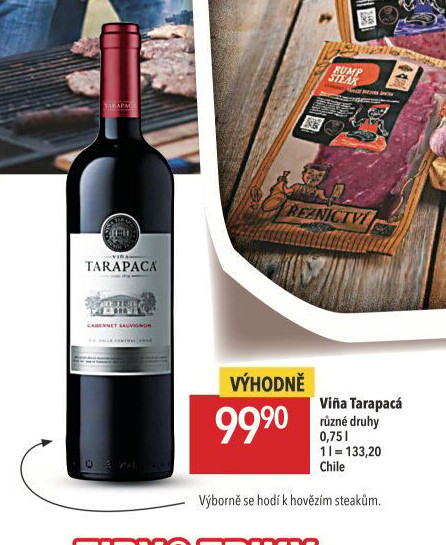 Víno Cabernet Sauvignon Viňa Tarapaca