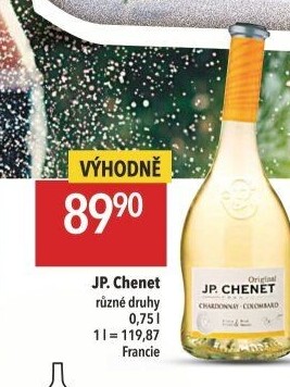 Víno Colombard Chardonnay J.P. Chenet