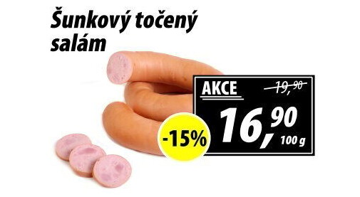 Salám šunkový točený