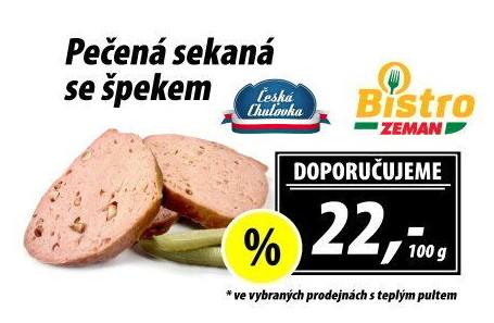 Sekaná pečená se špekem