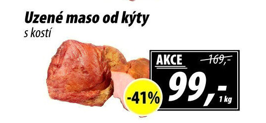 Uzené maso od kýty s kostí