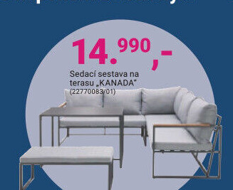 Sedací sestava na terasu „KANADA“