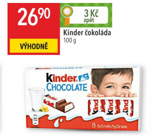 Čokoládky Kinder