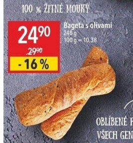 Bageta s olivami