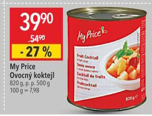 Kompot ovocný koktejl My Price