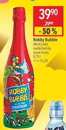 Sekt nealkoholický dětský Robby Bubble