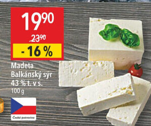 Balkánský sýr Madeta
