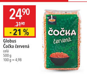 Čočka červená Globus