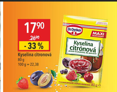 Kyselina citronová Dr. Oetker