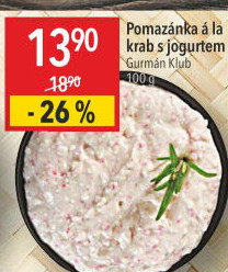 Pomazánka a la krab s jogurtem