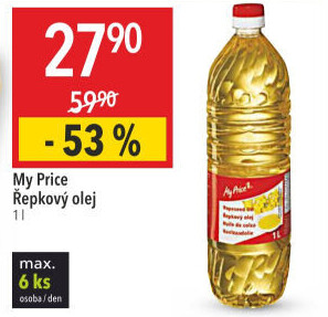 Řepkový olej My Price
