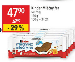 Řez mléčný Kinder