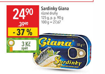 Sardinky v oleji Giana
