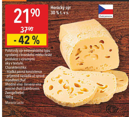 Sýr Horácký 30% Moravia