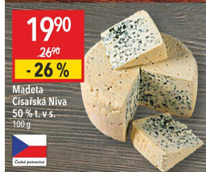Sýr Niva císařská 50% Madeta