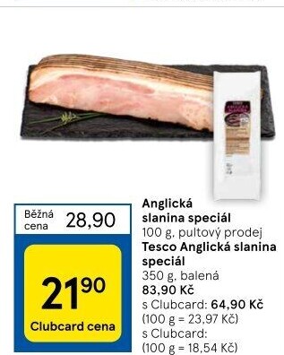 Anglická slanina speciál
