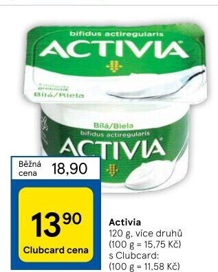 Bílý jogurt Activia Danone