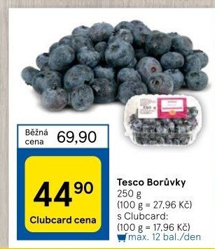 Borůvky Tesco