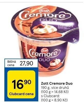 Dezert Cremore Duo Zott