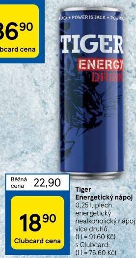 Energetický nápoj Tiger