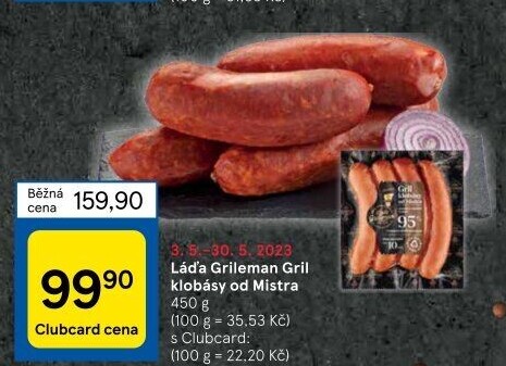Grilovací klobása od Mistra Láďa Grileman Kostelecké uzeniny