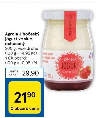 Jogurt ochucený jihočeský Agro-La