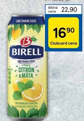 Nealkoholické pivo ochucené Birell