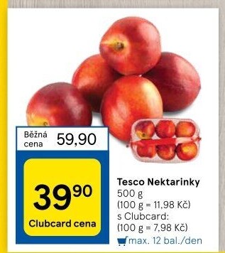 Nektarinky Tesco
