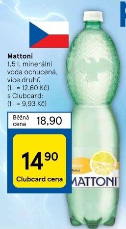Ochucená voda Mattoni