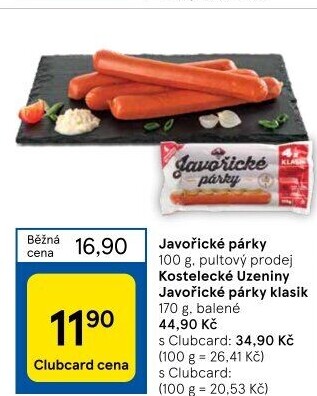 Párky javořické