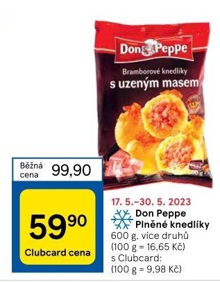 Plněné knedlíky mražené Don Peppe