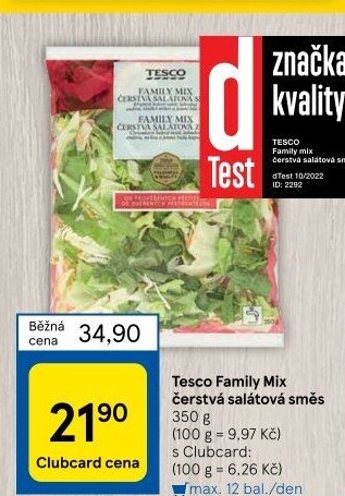Salát Family mix Tesco
