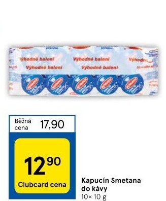 Smetánky do kávy Kapucín