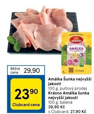 Šunka Amálka nejvyšší jakosti Krásno
