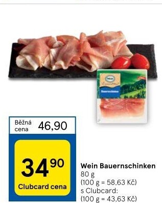 Šunka Bauernschinken Wein