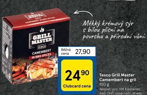 Sýr Camembert na gril Grill Master Tesco