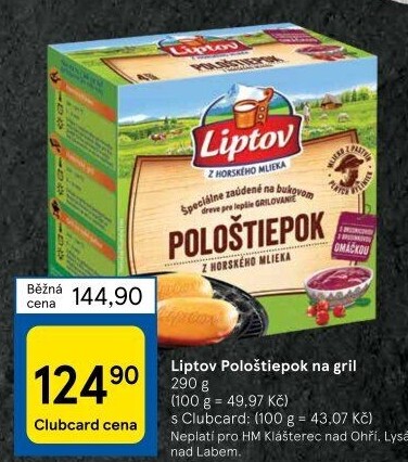 Sýr Pološtiepok na gril Liptov