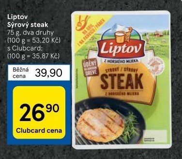 Sýrový steak Liptov