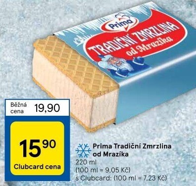Tradiční zmrzlina od Mrazíka Prima