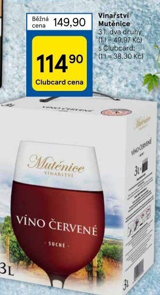 Vína Vinařství Mutěnice - bag in box